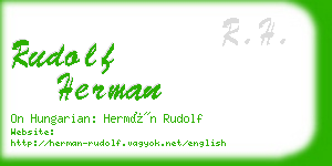 rudolf herman business card